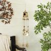 image:imageDeco 79 Metal Butterfly Indoor Outdoor Birdhouse Windchime with Glass Beads and Bells 5 x 5 x 32 BronzeGold