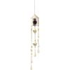 image:imageDeco 79 Metal Butterfly Indoor Outdoor Birdhouse Windchime with Glass Beads and Bells 5 x 5 x 32 BronzeGold