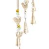 image:imageDeco 79 Metal Butterfly Indoor Outdoor Birdhouse Windchime with Glass Beads and Bells 5 x 5 x 32 BronzeGold