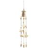 image:imageDeco 79 Metal Butterfly Indoor Outdoor Birdhouse Windchime with Glass Beads and Bells 5 x 5 x 32 BronzeGold