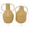 image:imageDeco 79 Metal Decorative Vase Centerpiece Vases with Handles Set of 2 Flower Vases for Home Decoration 14 12 H YellowYellow