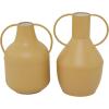 image:imageDeco 79 Metal Decorative Vase Centerpiece Vases with Handles Set of 2 Flower Vases for Home Decoration 14 12 H YellowYellow