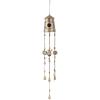 image:imageDeco 79 Metal Indoor Outdoor Birdhouse Windchime with Glass Beads and Bells 6 x 6 x 42 Bronze