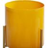 image:imageDeco 79 Metal Indoor Outdoor Planter Small Planter Pot with Removable Stand Set of 2 Planters 8 10H YellowYellow