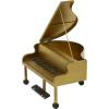 image:imageDeco 79 Metal Instrument Decorative Sculpture Piano Home Decor Statue Accent Figurine 16 x 13 x 22 Gold