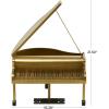 image:imageDeco 79 Metal Instrument Decorative Sculpture Piano Home Decor Statue Accent Figurine 16 x 13 x 22 Gold