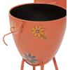 image:imageDeco 79 Metal Pig IndoorOutdoor Planter  Large Planter Pot with Floral Accents 8 x 14 x 16 PinkPink