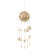 image:imageDeco 79 Metal Sun and Star Indoor Outdoor Windchime with Glass Beads and Cone Bells 14 x 1 x 35 GoldGold