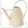 image:imageDeco 79 Metal Watering Can Indoor Outdoor Planter Beehive Shaped Watering Can Small Planter Pot with Large Loop Handle Planter 14 x 8 x 12 CreamCream