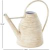 image:imageDeco 79 Metal Watering Can Indoor Outdoor Planter Beehive Shaped Watering Can Small Planter Pot with Large Loop Handle Planter 14 x 8 x 12 CreamCream