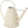 image:imageDeco 79 Metal Watering Can Indoor Outdoor Planter Beehive Shaped Watering Can Small Planter Pot with Large Loop Handle Planter 14 x 8 x 12 CreamCream