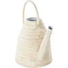 image:imageDeco 79 Metal Watering Can Indoor Outdoor Planter Beehive Shaped Watering Can Small Planter Pot with Large Loop Handle Planter 14 x 8 x 12 CreamCream