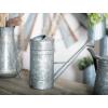 image:imageDeco 79 Metal Watering Can Indoor Outdoor Planter Beehive Shaped Watering Can Small Planter Pot with Large Loop Handle Planter 14 x 8 x 12 CreamGray