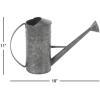 image:imageDeco 79 Metal Watering Can Indoor Outdoor Planter Beehive Shaped Watering Can Small Planter Pot with Large Loop Handle Planter 14 x 8 x 12 CreamGray