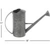 image:imageDeco 79 Metal Watering Can Indoor Outdoor Planter Beehive Shaped Watering Can Small Planter Pot with Large Loop Handle Planter 14 x 8 x 12 CreamGray