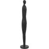 image:imageDeco 79 Polystone People Decorative Sculpture Tall Slim Figure Home Decor Statue with Ribbed Body and Glitter Accents Accent Figurine 8 x 8 x 43 Black