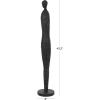image:imageDeco 79 Polystone People Decorative Sculpture Tall Slim Figure Home Decor Statue with Ribbed Body and Glitter Accents Accent Figurine 8 x 8 x 43 Black