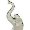 image:imageDeco 79 Porcelain Ceramic Elephant Decorative Sculpture Home Decor Statues Set of 3 Accent Figurines 14 12 10H Silver