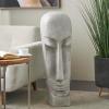 image:imageDeco 79 Resin Face Decorative Sculpture Tall Distressed Totem Home Decor Statue Accent Figurine 12 x 10 x 37 Gray