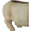 image:imageDeco 79 Resin Pig Indoor Outdoor Planter Small Planter Pot with Distressed Details Planter 16 x 7 x 8 Beige