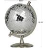 image:imageDeco 79 Stainless Steel Metal Disco Ball Style Globe 8 x 7 x 10 SilverSilver