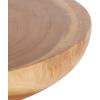 image:imageDeco 79 Teak Wood Handmade Decorative Bowl with Elevated Base 17 x 17 x 5 Brown