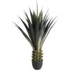 image:imageDeco 79 Faux Foliage Agave Artificial Tree with Black Pot 27 x 27 x 47 Green3ft 11in