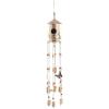 image:imageDeco 79 Metal Butterfly Indoor Outdoor Birdhouse Windchime with Glass Beads and Bells 5 x 5 x 32 BronzeBronze