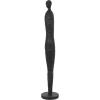 image:imageDeco 79 Polystone People Decorative Sculpture Tall Slim Figure Home Decor Statue with Ribbed Body and Glitter Accents Accent Figurine 8 x 8 x 43 Black