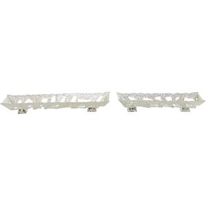 image:imageDeco 79 Aluminum Metal Tray Set of 2 29 23 W GoldSilver