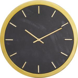 image:imageDeco 79 Marble Wall Clock with White Face 16 x 2 x 16 GoldBlack