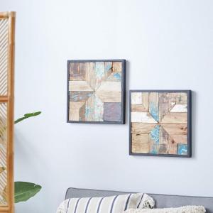 image:imageDeco 79 Wall Decor S2 17 W 17 H Brown