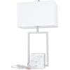 image:imageCosmoLiving by Cosmopolitan Marble Room Table Lamp Geometric Accent Lamp with Square Shade Lamp 15 x 9 x 27 GoldSilver