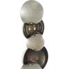 image:imageDeco 79 Glass Abstract Decorative Sculpture Stacked Orb Home Decor Statue with Black Base Accent Figurine 5 x 4 x 16 BlackBlack