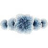image:imageDeco 79 Metal Floral Home Wall Decor 3D Wall Sculpture Wall Art 38 x 3 x 16 BlueBlue