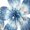 image:imageDeco 79 Metal Floral Home Wall Decor 3D Wall Sculpture Wall Art 38 x 3 x 16 BlueBlue