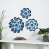 image:imageDeco 79 Metal Floral Home Wall Decor 3D Wall Sculpture Wall Art 38 x 3 x 16 BlueBlue