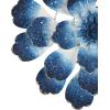 image:imageDeco 79 Metal Floral Home Wall Decor 3D Wall Sculpture Wall Art 38 x 3 x 16 BlueBlue