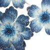 image:imageDeco 79 Metal Floral Home Wall Decor 3D Wall Sculpture Wall Art 38 x 3 x 16 BlueBlue