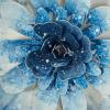 image:imageDeco 79 Metal Floral Home Wall Decor 3D Wall Sculpture Wall Art 38 x 3 x 16 BlueBlue