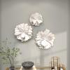 image:imageDeco 79 Metal Floral Home Wall Decor 3D Wall Sculpture Wall Art 38 x 3 x 16 BlueWhite