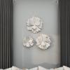 image:imageDeco 79 Metal Floral Home Wall Decor 3D Wall Sculpture Wall Art 38 x 3 x 16 BlueWhite