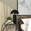 image:imageDeco 79 Metal Room Accent Lamp Table Lamp with Dome Shade Lamp 14 x 14 x 22 BlackBlack