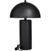 image:imageDeco 79 Metal Room Accent Lamp Table Lamp with Dome Shade Lamp 14 x 14 x 22 BlackBlack