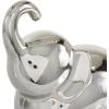 image:imageDeco 79 Porcelain Ceramic Elephant Decorative Sculpture Home Decor Statues Set of 2 Accent Figurines 6 7H SilverSilver