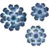 image:imageDeco 79 Metal Floral Home Wall Decor 3D Wall Sculpture Wall Art 38 x 3 x 16 BlueBlue