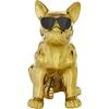 image:imageCosmoLiving by Cosmopolitan Ceramic Bulldog Decorative Sculpture Home Decor Statue with Sunglasses Accent Figurine 6 x 10 x 12 GoldGold