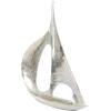 image:imageDeco 79 Aluminum Metal Sail Boat Decorative Sculpture Home Decor Statue Accent Figurine 28 x 6 x 37 SilverSilver