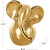 image:imageDeco 79 Ceramic Elephant Decorative Sculpture Glossy Home Decor Statue Accent Figurine 9 x 8 x 10 GoldGold
