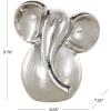 image:imageDeco 79 Ceramic Elephant Decorative Sculpture Glossy Home Decor Statue Accent Figurine 9 x 8 x 10 GoldSilver